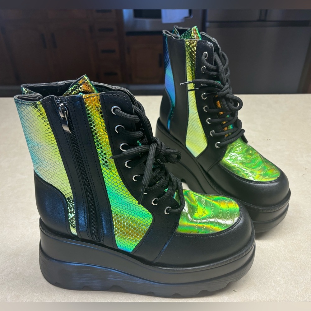 Halloween or Rave platform boots